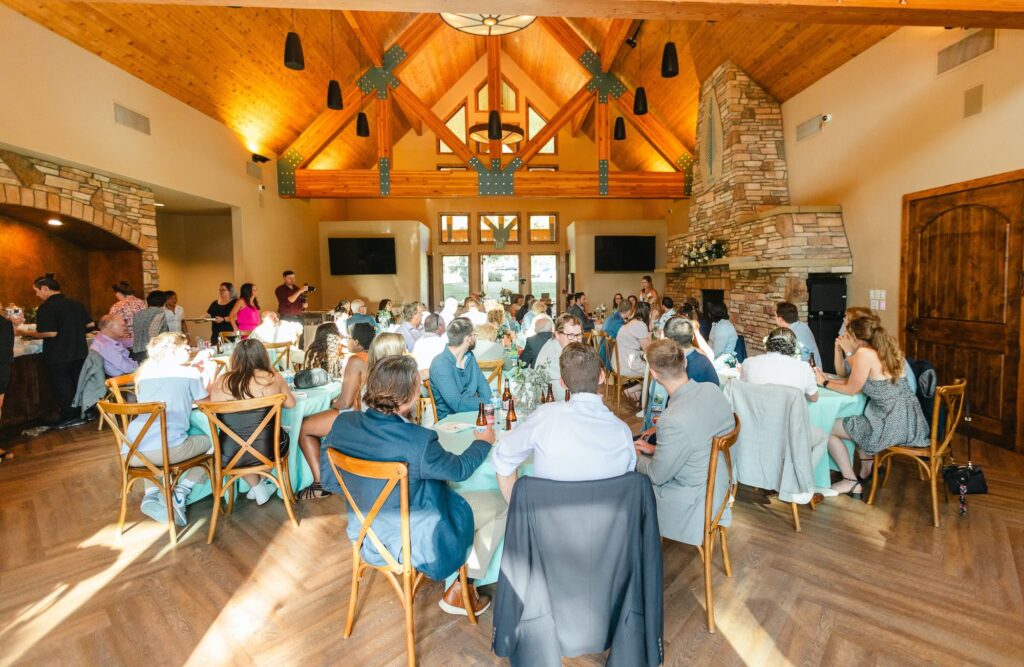 Indoor party at The Lodge at Cathedral Pines 
