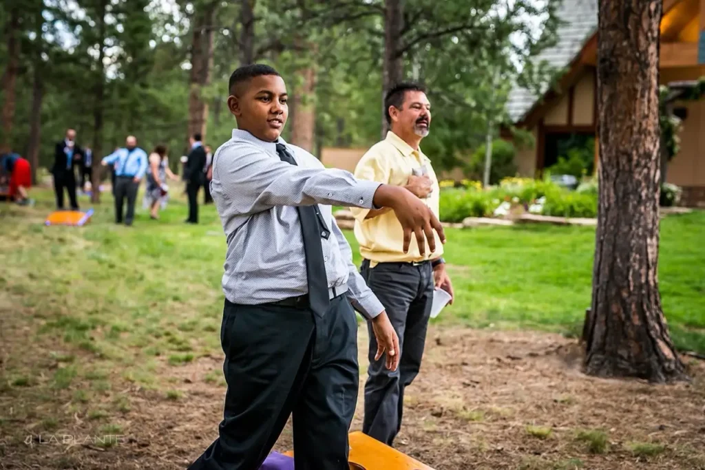 Entertainment at a wedding reception