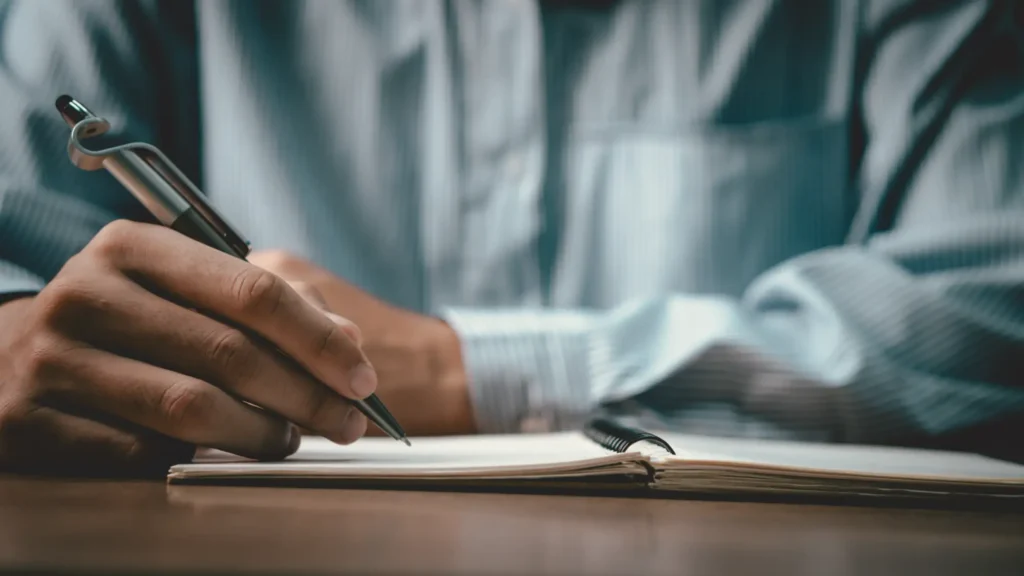 Businessman preparing for an effective offsite meeting