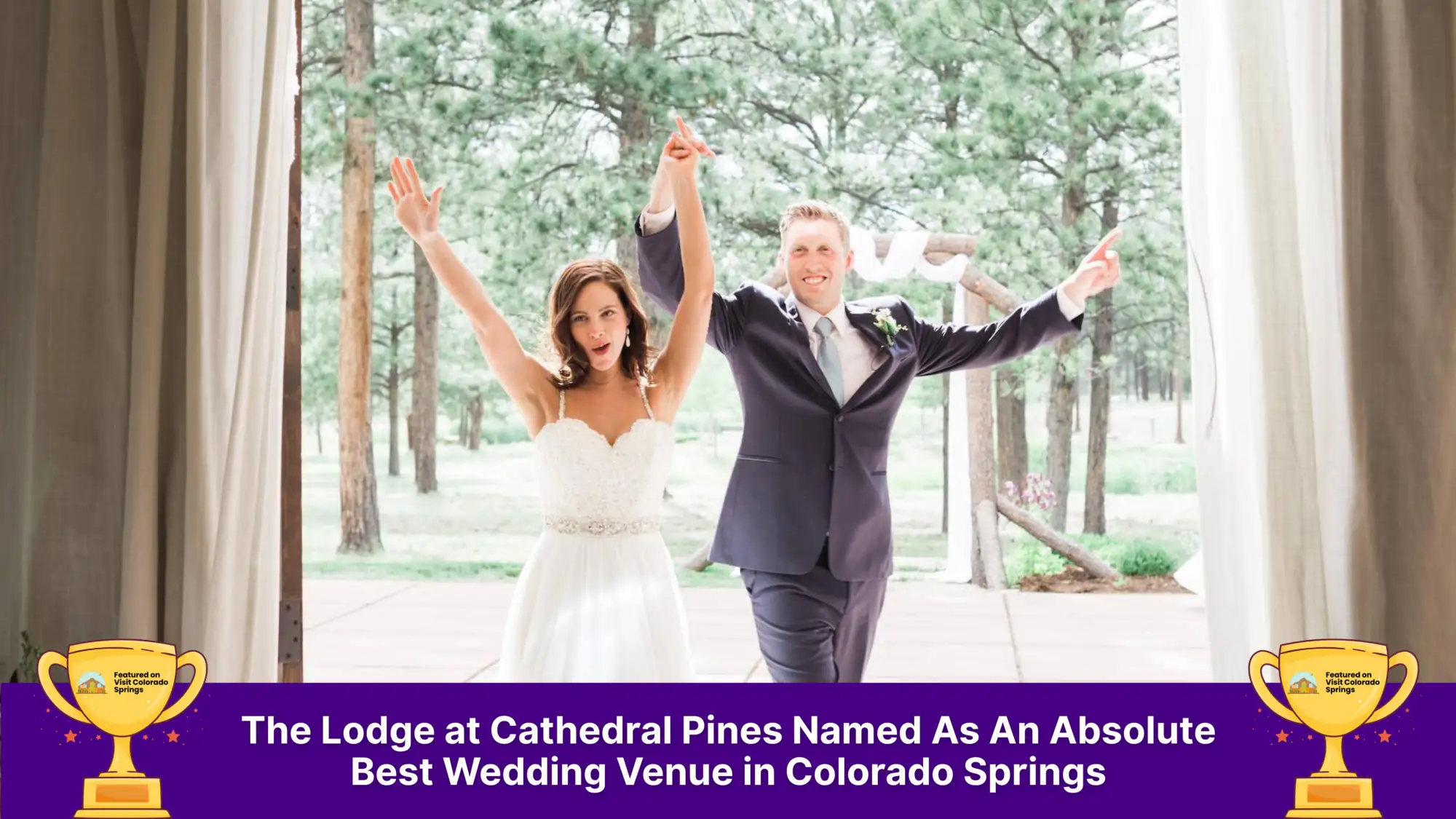 The Lodge at Cathedral Pines Named As An Absolute Best Wedding Venue in Colorado Springs by Visit Colorado Springs