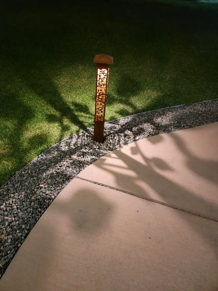Pathway lighting at The Lodge at Cathedral Pines 